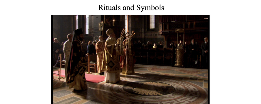Instead of theology and the rational thought of the West, the East glories in mystery.  It emphasizes symbols and rituals, tradition and ceremony, and veneration of icons.