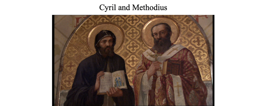 When the Prince of Moravia, residing in modern day Prague, asked for missionaries in 862 AD, the Patriarch sent Cyril and Methodius.  The Greek-speaking pair soon learned the language of the people.  In the process, they spread the Eastern Orthodox faith.