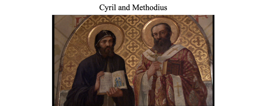 When the Prince of Moravia, residing in modern day Prague, asked for missionaries in 862 AD, the Patriarch sent Cyril and Methodius.  The Greek-speaking pair soon learned the language of the people.  In the process, they spread the Eastern Orthodox faith.