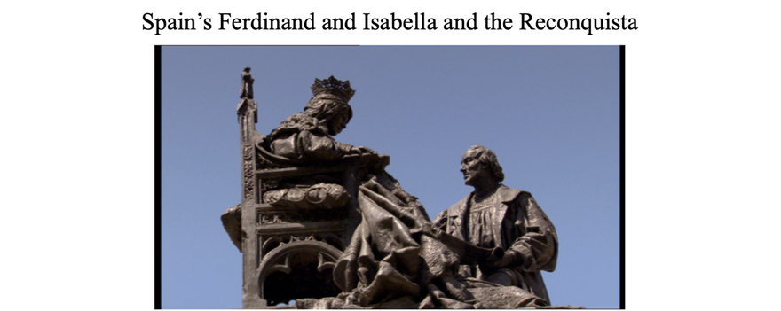 Back tracking to 1492, with Spain’s Ferdinand and Isabella’s final conquest of Granada, Muslim occupation of much of the Iberian Peninsula came to an end.  Both Moors (Muslims) and Jews who did not convert to Catholicism were expelled.  Photo above shows Isabella and Columbus before he sailed to the New World, planting the seed of Catholicism there. Succeeding missionaries, notably the Jesuit and Franciscan friars, would later embark with the conquistadors to Christianise all of the Americas.